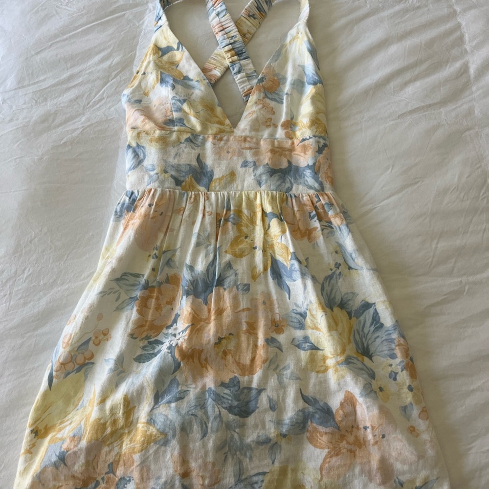 Abercrombie Floral Cross-Back Dress